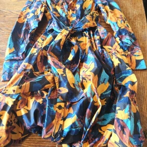 Marissa Webb Lilly Printed Midi Shirtdress sz 6 - Picture 2 of 5